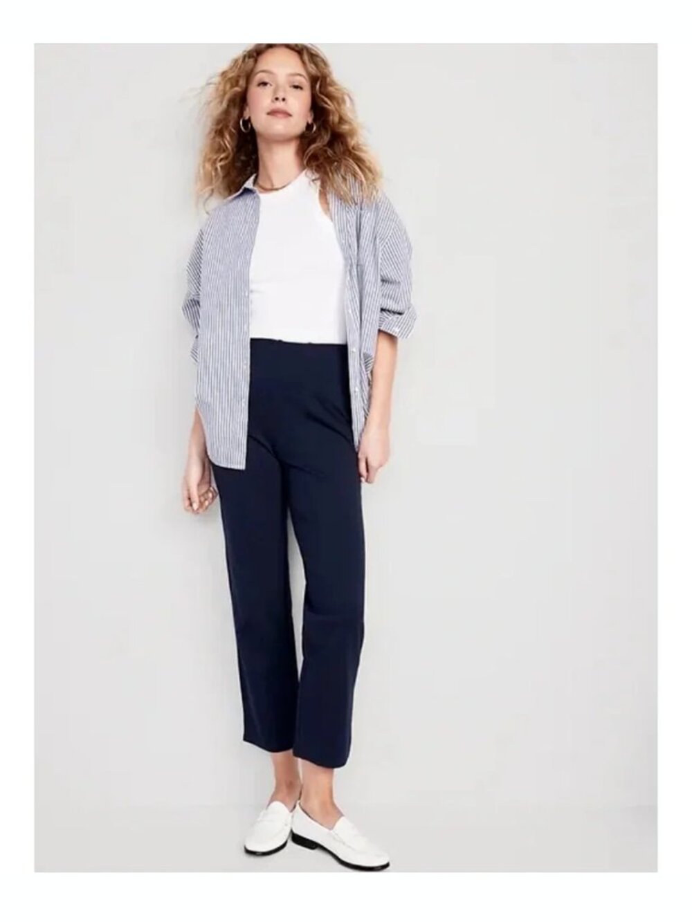 Old Navy Womens Extra High-Waisted Stevie Straight Ponte Pants NEW